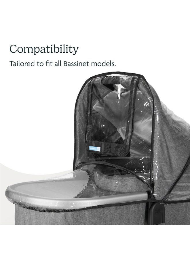 UPPAbaby Bassinet Rain Shield, CLEAR  - Image 4