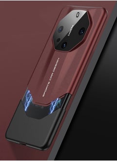 CATANES Huawei Mate 60 RS Ultimate Case 2 in 1 Armor Anti-knock Lens Protection Matte Hard PC Cover Protective Case Red  - Image 3