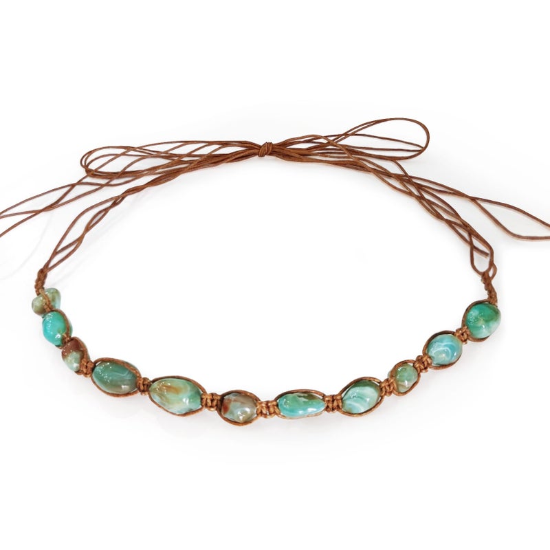 RainFlowwer Beaded Cowboy Hat Bands for Men Women Ethnic Western Fedora Panama Hat Belts Cowgirl Hatbands Cowboy Supply Hand Made Replacement - Image 1