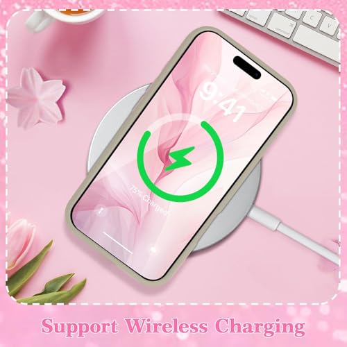 DIZORO Compatible with (iPhone 17 Pro Max Case)(2025), Luxury Diamond Cute with Bow Glitter Bling Case with Full Camera Protection Shockproof PC+TPU Glossy Shiny Back Cover for Girls Women (Desert) - Image 5