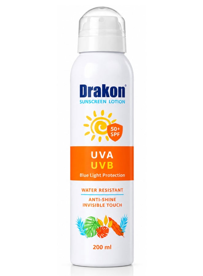 دراكون لوشن واقي من الشمس SPF 50+ بخاخ 200 مل - Image 1