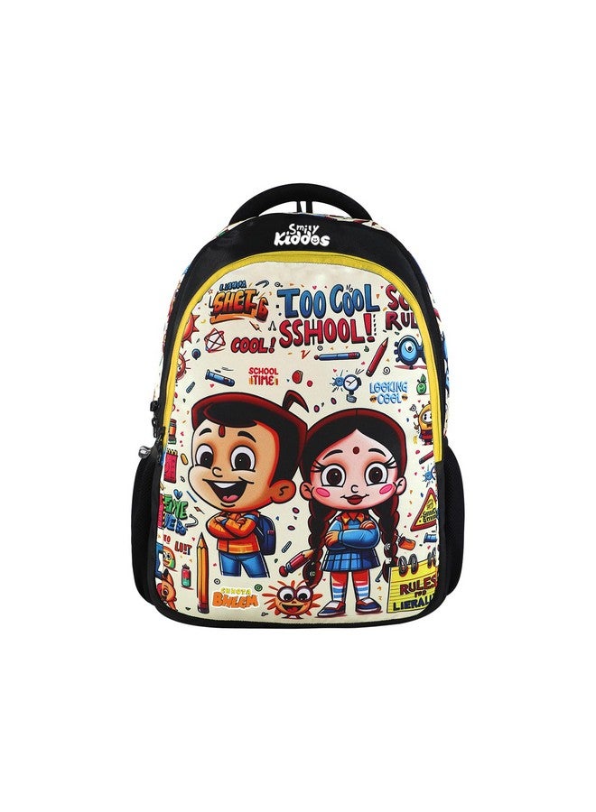 Smily Kiddos - Licensed Chhota Bheem Junior Backpack Too Cool III -Black and T Blue - Image 1