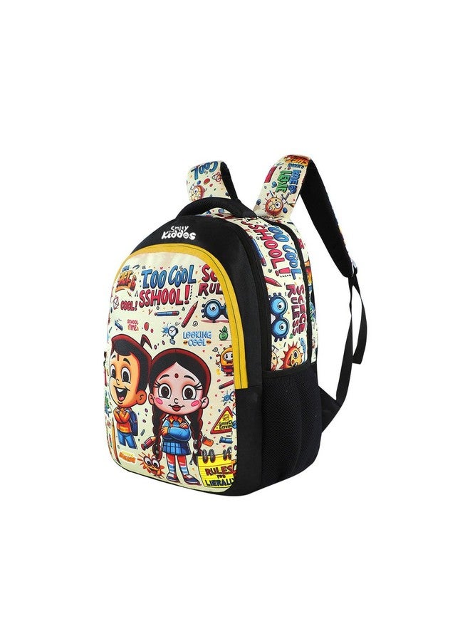Smily Kiddos - Licensed Chhota Bheem Junior Backpack Too Cool III -Black and T Blue - Image 5