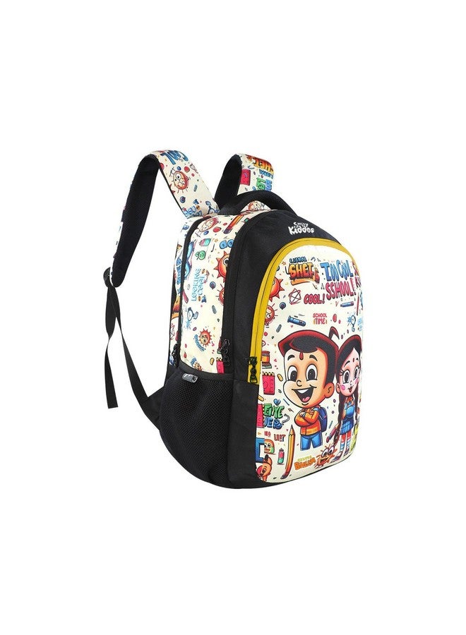 Smily Kiddos - Licensed Chhota Bheem Junior Backpack Too Cool III -Black and T Blue - Image 2