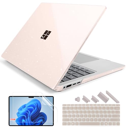 Batianda Premium Crystal Case for 13.8" Microsoft Surface Laptop Copilot+ PC 2024 (7th Edition) Lightweight Durable Scratch-Resistant, with Keyboard Cover & Screen Protector, Starlight - Image 1