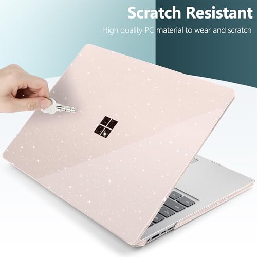 Batianda Premium Crystal Case for 13.8" Microsoft Surface Laptop Copilot+ PC 2024 (7th Edition) Lightweight Durable Scratch-Resistant, with Keyboard Cover & Screen Protector, Starlight - Image 4