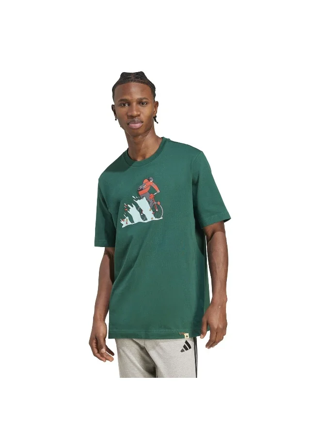 Adidas Adidas M Ddl Bike T M Green Not Sports Specific T-Shirts For Men