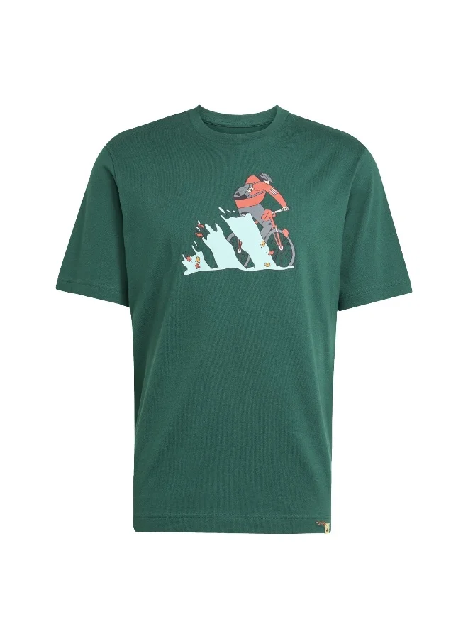 Adidas Adidas M Ddl Bike T M Green Not Sports Specific T-Shirts For Men