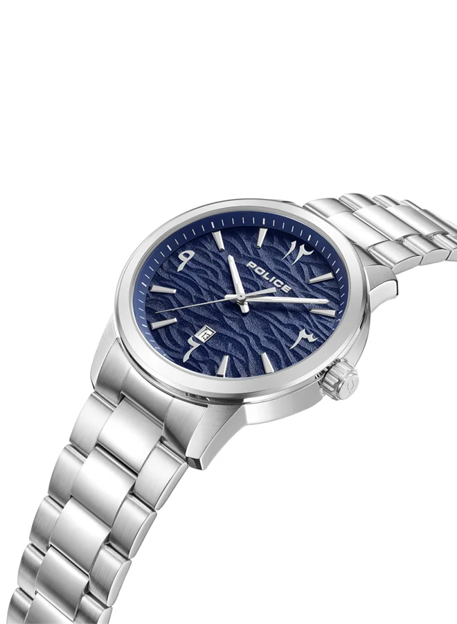 POLICE POLICE - Raho Watch For Men Bluedial With Silver Bracelet