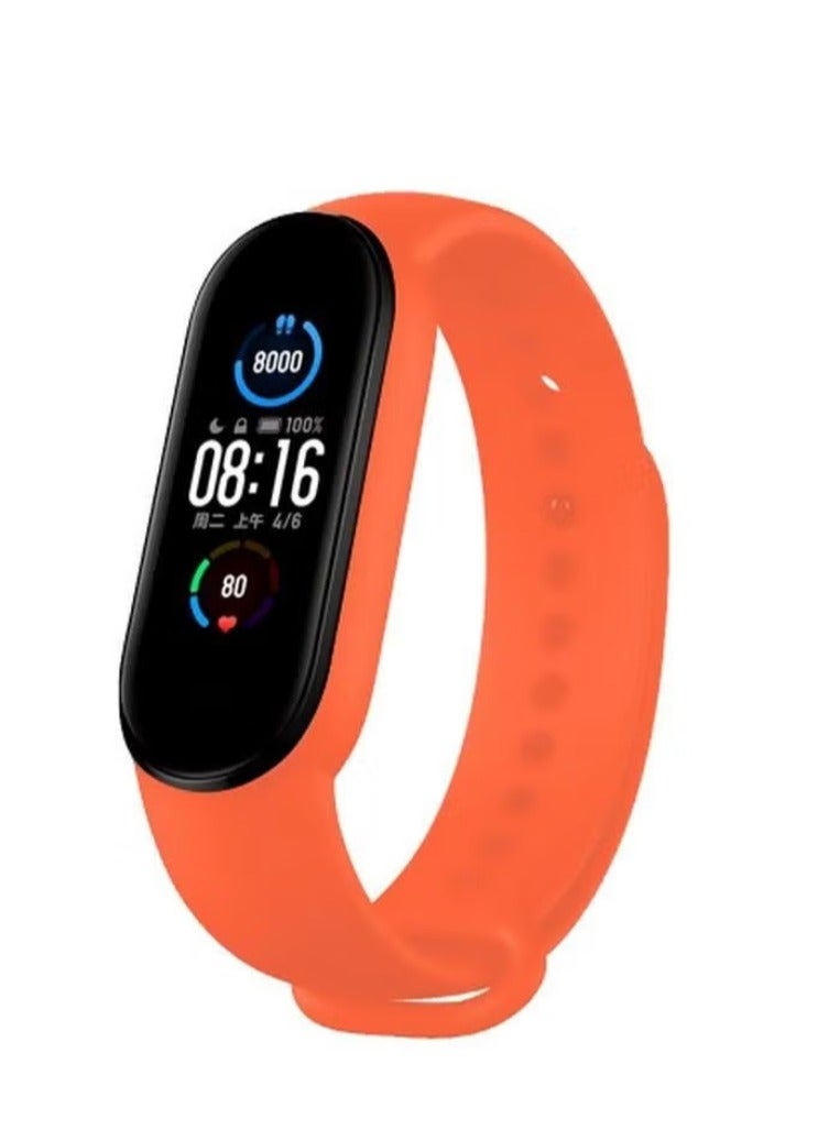 vesus Replacement Strap For Xiaomi Mi Band 5 Orange