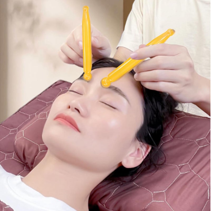 YAFIYGI أدوات تدليك الوجه 2Pack لعنق الكتف والظهر من الراتنج لتخفيف التهاب الجراب شكل جديد - Image 4