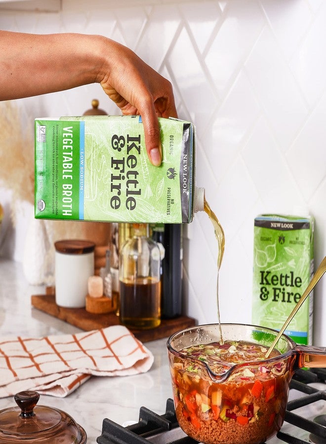 Kettle & Fire مرق الخضار العضوي من كيتل آند فاير قليل الصوديوم، 32 أونصة - Image 3