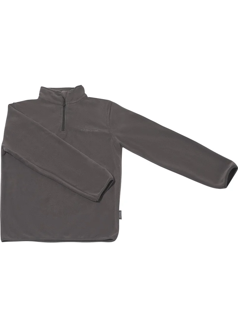 Thermoform Polarline Kids 1/4 Zipper Sweatshirt Anthracite