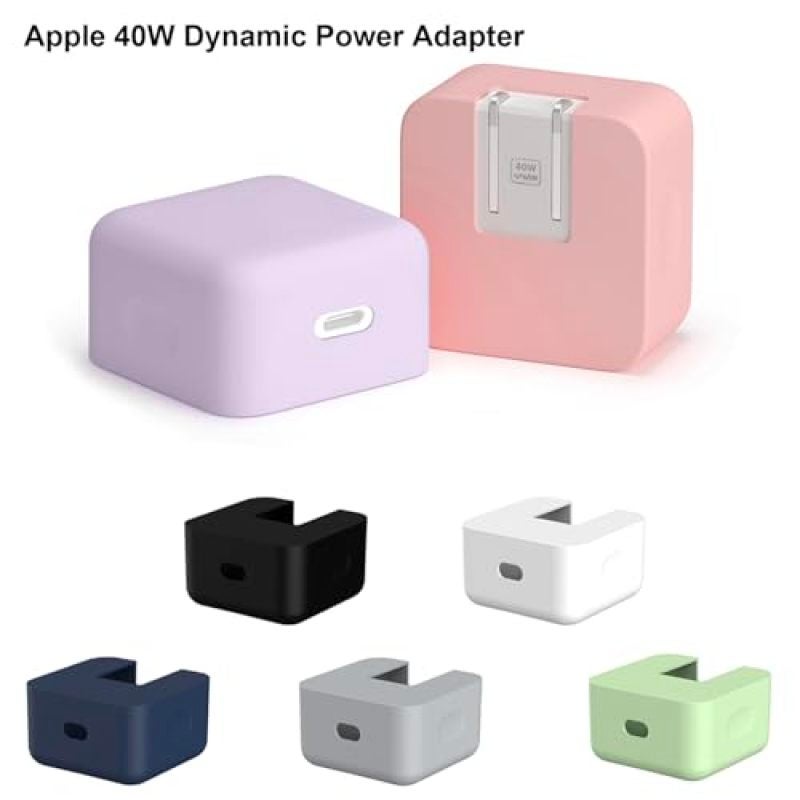 Silicone Case 40W/60W Secure Anti-Drop Protection Charger Cover - Slim-Profile Design Power Adapter Case for Travel Commute Home USB-C Devices - Image 2
