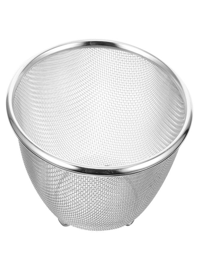 FONDOTIN Stainless Steel Fine Mesh Drain Basket for Fruits Vegetables and Rice Multi-functional Kitchen Colander Strainer Essential Household Cooking Tool - Image 1