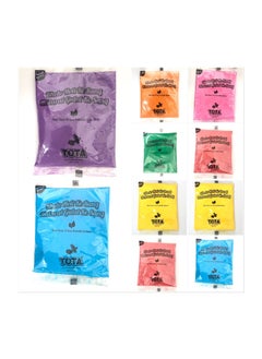 TOTA 10 pack (80g each) Tota Holi colour and Gulal mix colours for Holi party 