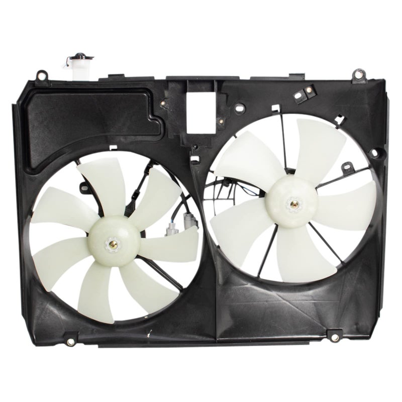 TRQ Radiator Dual Cooling Fan Assembly Compatible with 20042005 Toyota Sienna TO3115135