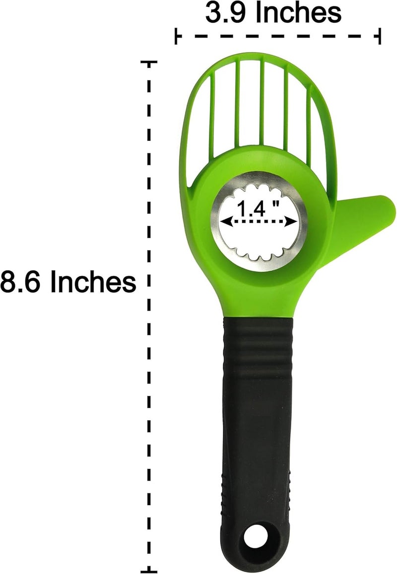 Jugetware Avocado Slicer 3 Piece Set - Avocado Slicer Tool, Cutter, Knife, Peeler, Pitter, Cuber, Dicer & Avocado Keeper For Everything That You Will Ever Need For Your Avocados - Image 4