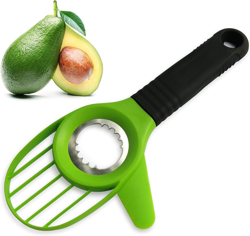 Jugetware Avocado Slicer 3 Piece Set - Avocado Slicer Tool, Cutter, Knife, Peeler, Pitter, Cuber, Dicer & Avocado Keeper For Everything That You Will Ever Need For Your Avocados - Image 2