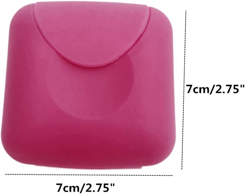 Ebonee 4 Pcs Portable Travel Soap Container Case Box Holder, Plastic Soap Case Organizer for Home, Bathroom, Hiking, Camping and Other Outdoor Activities (Blue Green Pink, Rose Red) - Image 2