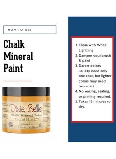Dixie Belle Paint Company Dixie Belle Paint Company Chalk Finish Furniture Paint (Colonel Mustard) (16oz)  - Image 3