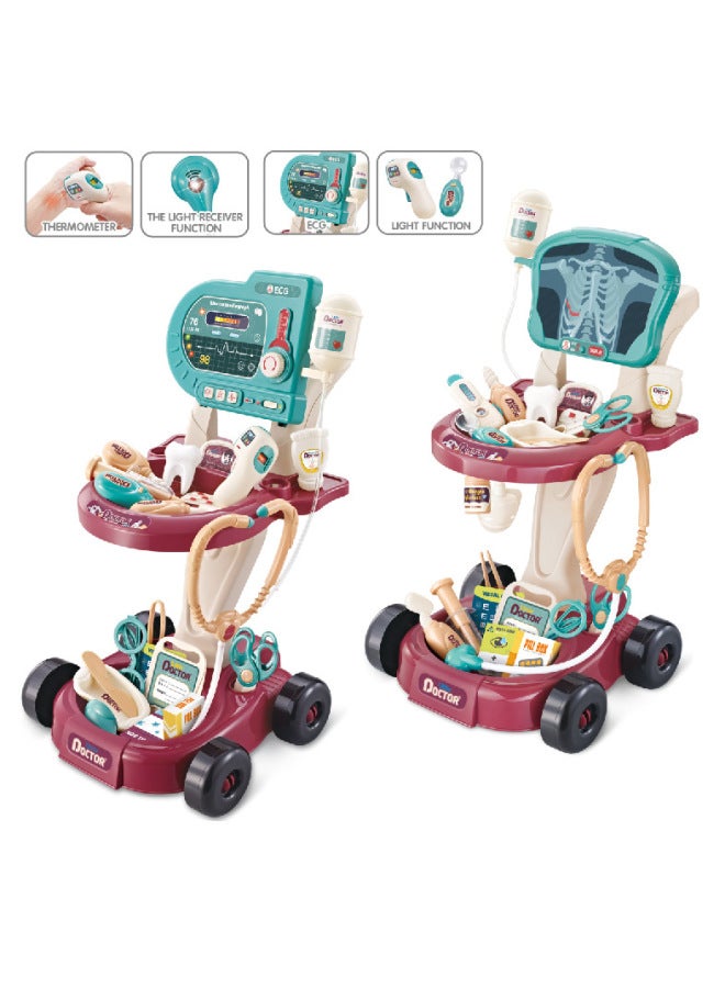 Toy/medical Instrument Toy - Cute Bear Stethoscope For Kids To Play Doctor - Educational Fun Pretend Play Tool-Color:66088 Light 1.4kg - Image 2