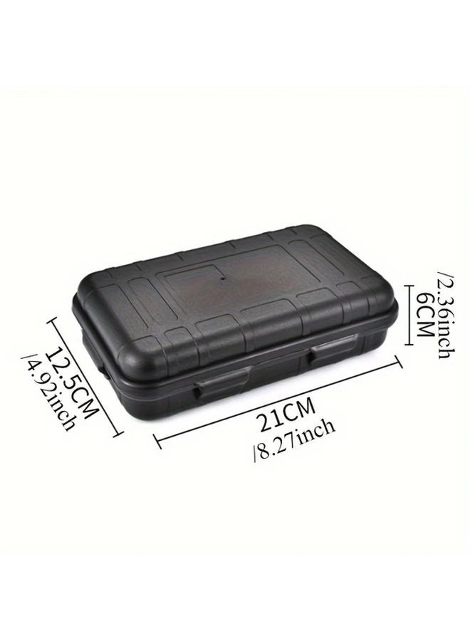 Waterproof Survival Storage Box Durable PE Plastic Shockproof Floats On Water For Camping Fishing Outdoor Adventures XXL Black - Image 1