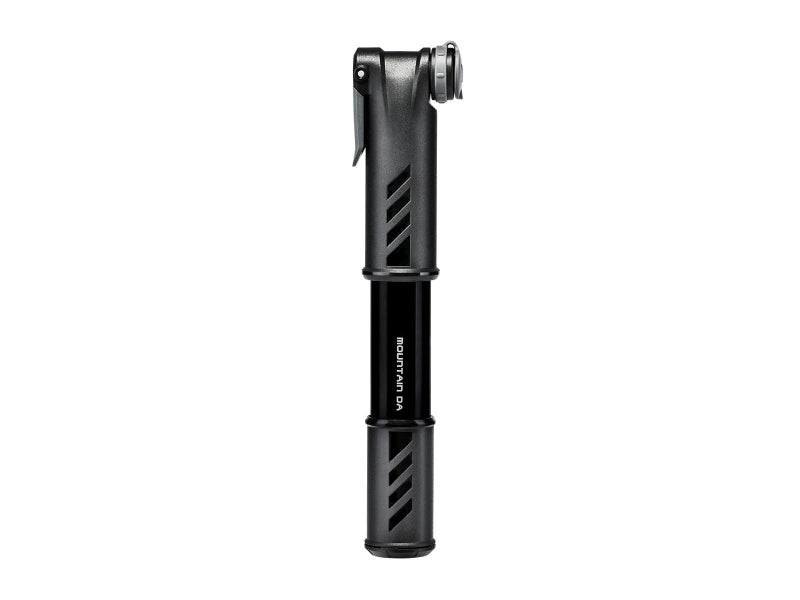 Topeak Mountain DA Bike Pump â€“ Dual-Action Compact Aluminum Pump for MTB & Fat Bike Tires, 60 PSI High Volume Inflation with Dust Cap, Side Mount Bracket & Universal Valve Compatibility - Image 1