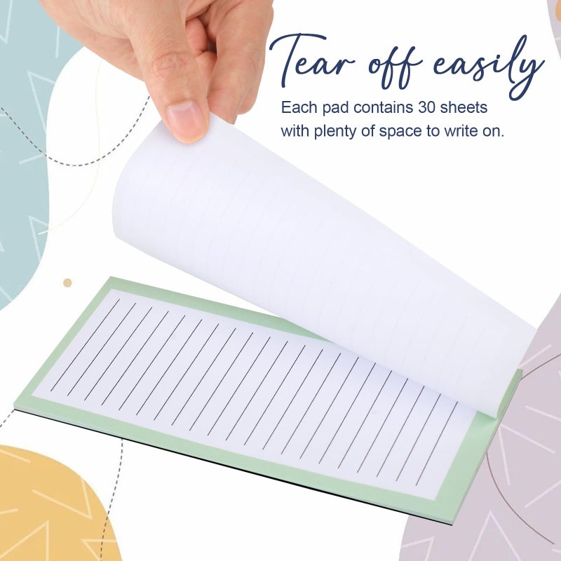 AZUREAL 7 Pack Magnetic Notepads for Refrigerator, 30 Pages/Book Grocery List Magnet Pad for Fridge, Design Magnetic List Pad for Fridge, Grocery List Notepad, To-Do Memos, List - Image 4