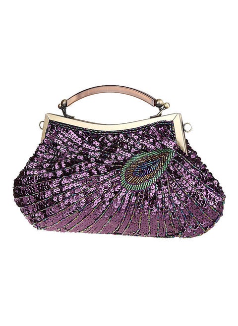 Elegant Party Clutch Purple