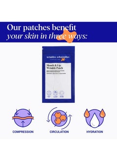 WRINKLES SCHMINKLES Mouth & Lip Wrinkle Patch, 1-Pack, Reusable Hypoallergenic Silicone Smoothing Pads for Lip Wrinkle Prevention  - Image 2