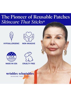 WRINKLES SCHMINKLES Mouth & Lip Wrinkle Patch, 1-Pack, Reusable Hypoallergenic Silicone Smoothing Pads for Lip Wrinkle Prevention  - Image 5