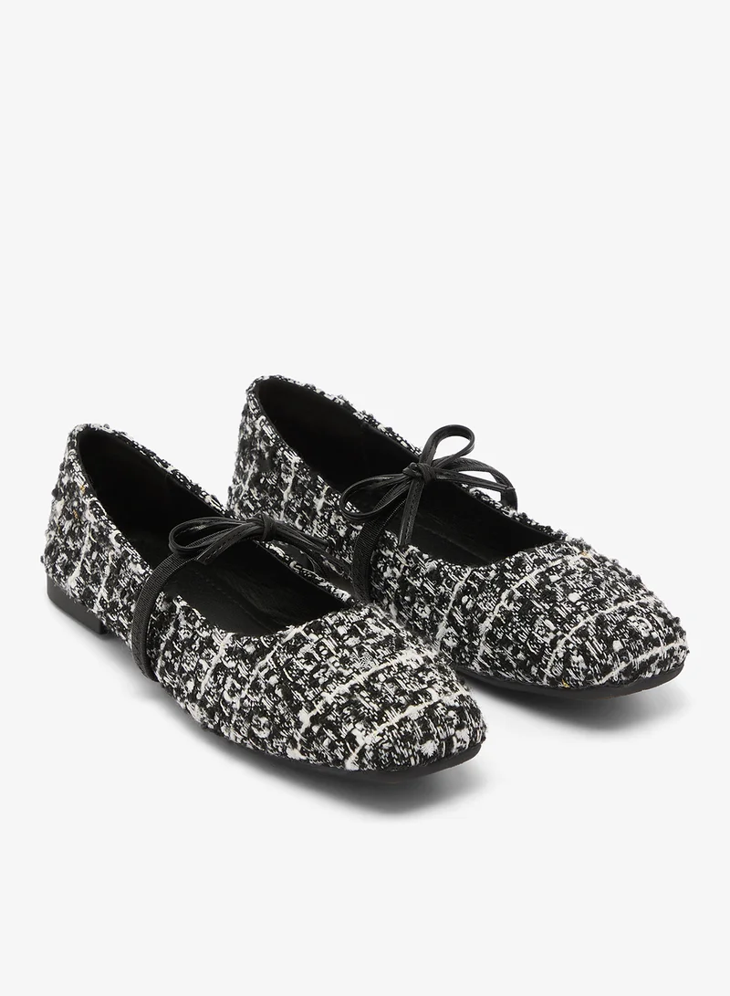 Ella Black Tweed Mary Janes for Women | Best Price UAE
