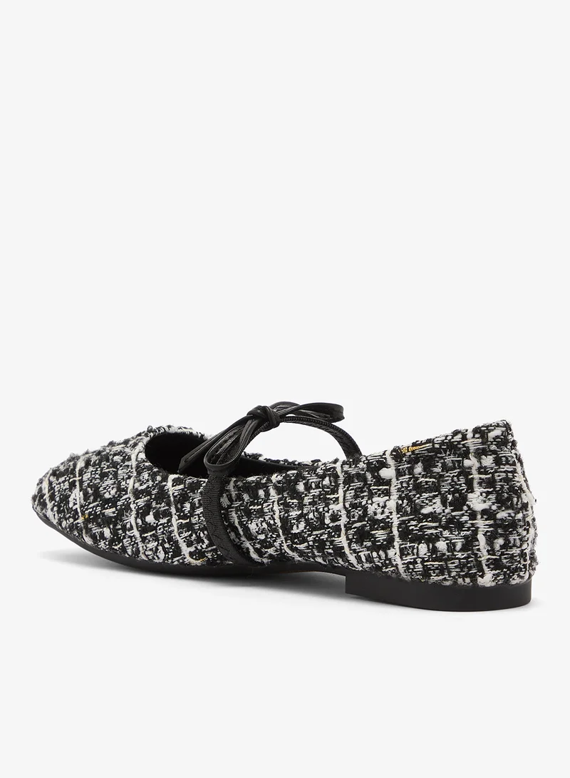 Ella Black Tweed Mary Janes for Women | Best Price UAE