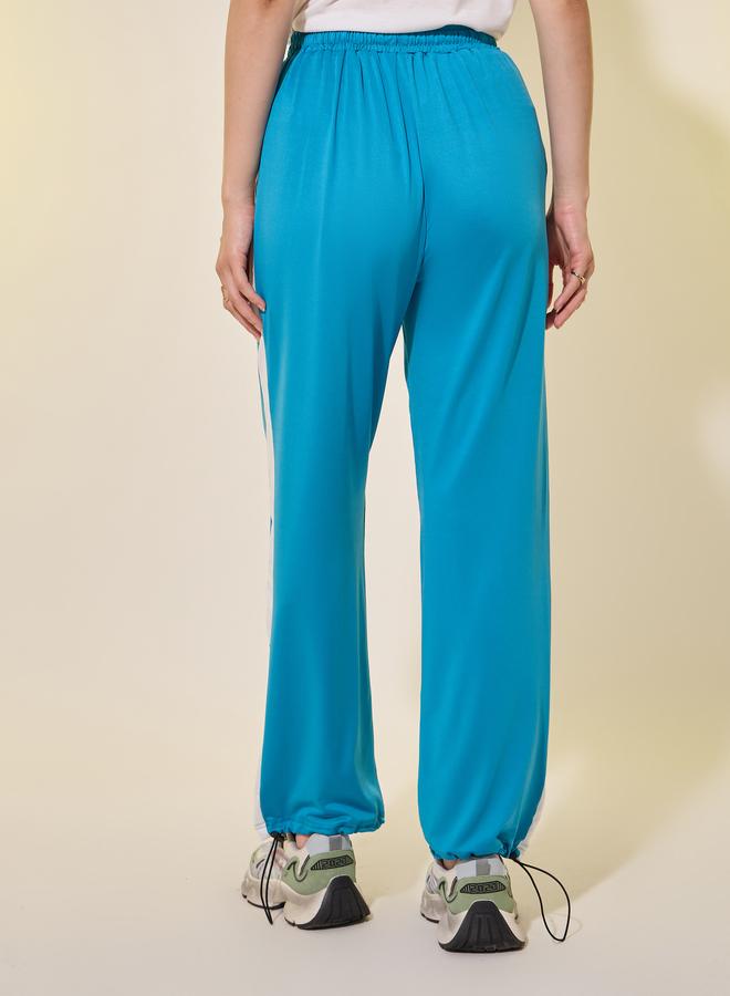 Take Two Side Stripe Wide Leg Joggers with Drawstring - Image 4