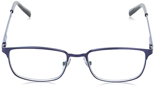 Foster Grant Men's Braydon Multifocus Rectangular Reading Glasses, Matte Navy Blue/Transparent, 54 mm + 2.75 - Image 2
