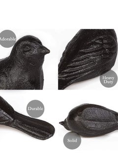 Generic Door Stop Floor Decorative, Cast Iron Cute Bird Door StoppersWedge Heavy Duty Doorstop to Keep Door Open for Home Office Commercial Industrial, 1pc Dark Brown  - Image 3