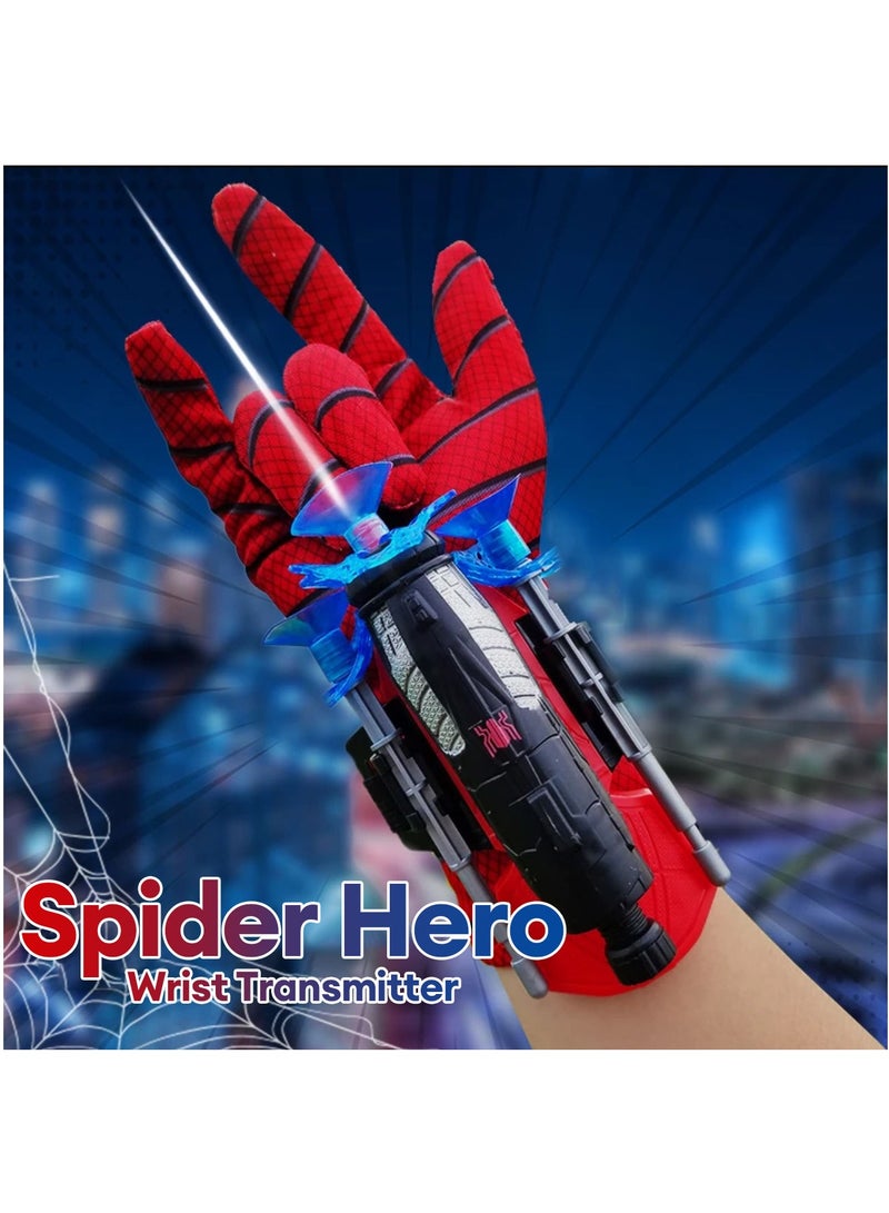 MileMelo Launcher Gloves for Spiderman, Hero Launcher Wrist Toy Set, Super Hero Web Shooter for Kids, Spider Launcher Wrist Toys Costume Cosplay Hero Props Gift - Image 2