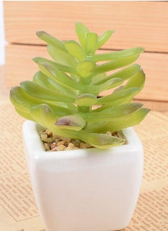Artificial plant with small ceramic pot