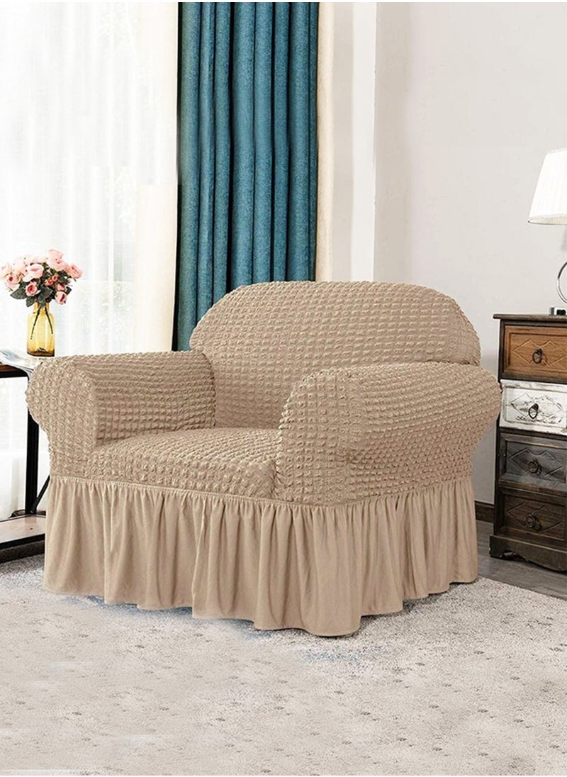 sofa cover 3 seater Super Stretchable Wrinkle-free Full Coverage Couch Slipcover Exquisitely Detailed Slip Flexible Resistant Jacquard Sofa Cover Khaki Brown 140-280cm - pzsku/Z8A8F817C83834DB60001Z/45/_/1726336628/4084207e-4da5-4316-9037-cf6075787511