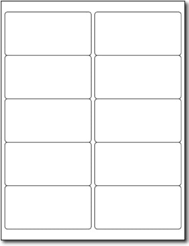 Desktop Publishing Supplies Photo Glossy 4" x 2" Labels for Inkjet & Laser Printers - 10 Sheets / 100 Labels - Image 2