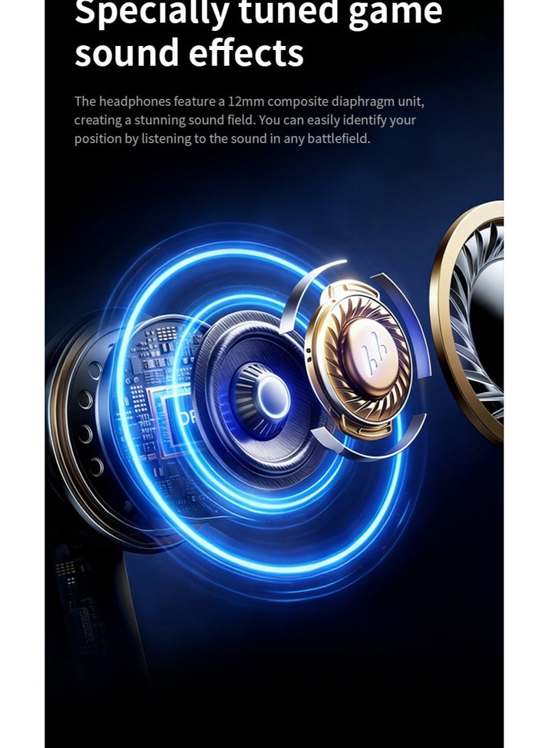 Monster Airstar Q15 Gaming Earbuds | Cool LED Lights | Bluetooth 6.0 | 360° Surround Sound | Low Latency-Grey - Image 4