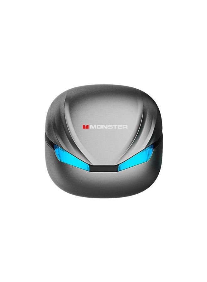 Monster Airstar Q15 Gaming Earbuds | Cool LED Lights | Bluetooth 6.0 | 360° Surround Sound | Low Latency-Grey - Image 2