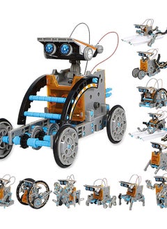 ORiTi ORiTi  STEM 12-in-1 Education Solar Robot Toys -190 Pieces DIY Building Science Experiment Kit for Kids  - Image 1