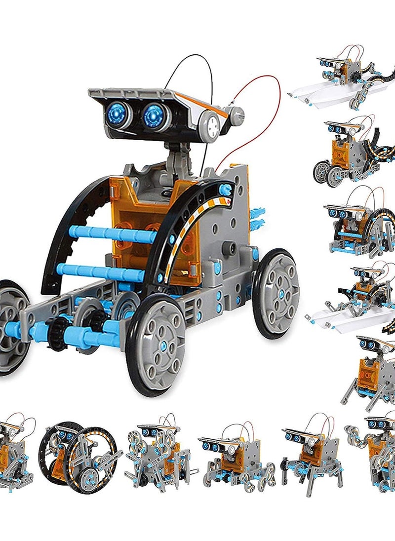 أوريتي Oriti stem 12 في 1 تعليم ألعاب الروبوت الشمسية-190 قطعة ديي مجموعة تجارب علوم البناء للأطفال  - Image 1