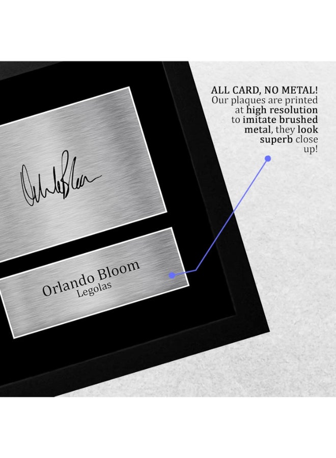 HWC Trading FR A4 Orlando Bloom Lord of the Rings Gifts Printed Signed Autograph Picture for Movie Memorabilia Fans - A4 Framed - Image 5