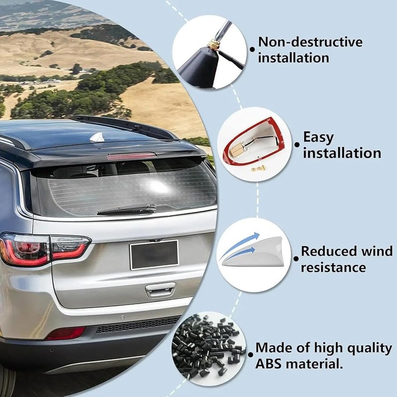 Universal Car Shark Fin Antenna Cover For Hyundai Ix25 Creta 2015 2016 Automotive Decoration - Image 5