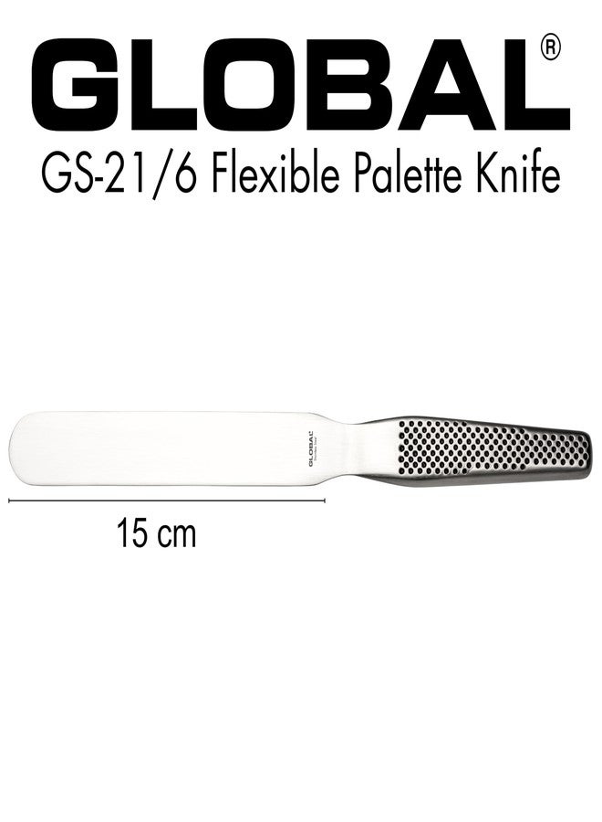 Global 6 inch Straight Spatula, Stainless Steel, GS-21/6 - Image 2