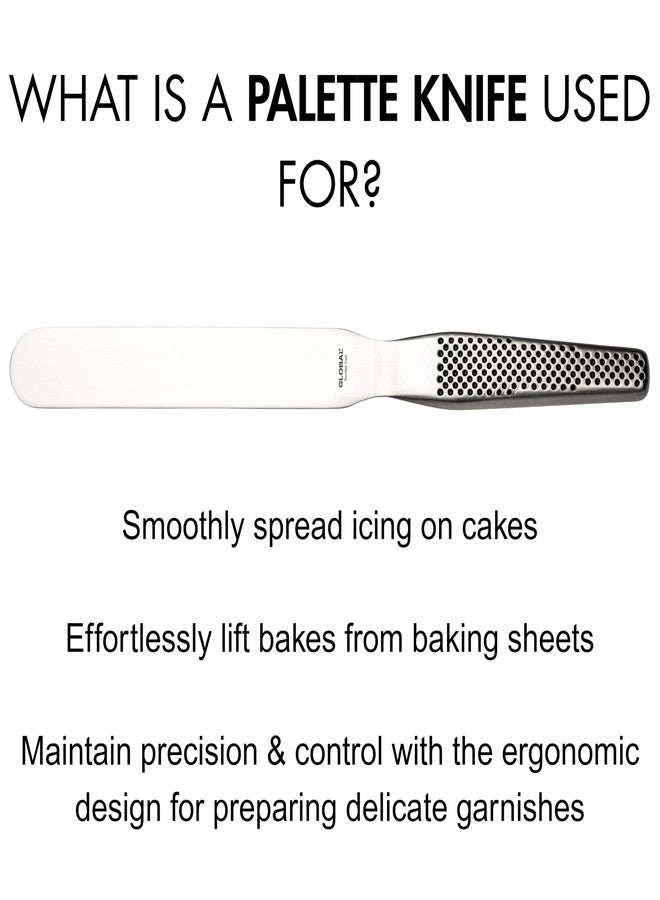 Global 6 inch Straight Spatula, Stainless Steel, GS-21/6 - Image 3