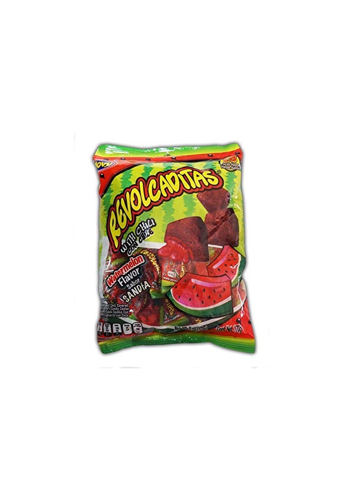 Jovy Revolcaditas Chili Watermelon Candy  Irresistible Sweet Heat in Every Bite 6oz - Image 1